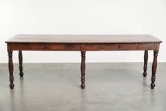 English oak early 19th century XXL farmhouse dining table