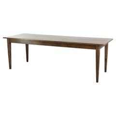 French farmhouse dining table from the 19th century in oak with 2 drawers
