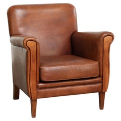 Timeless sheepskin armchair with beautiful colours and a good design