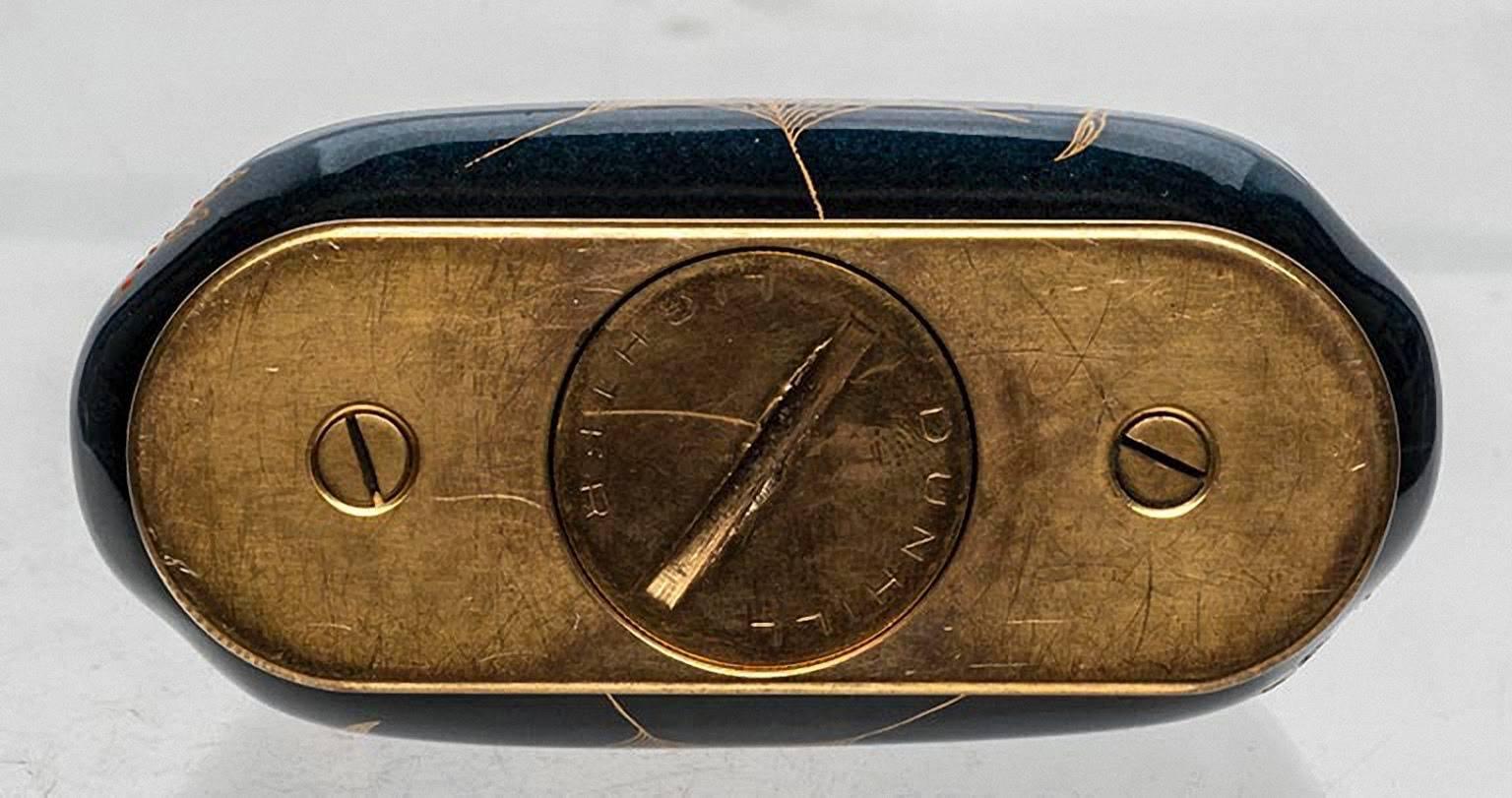 Mid-20th Century Dunhill Ceramic Carlton Ware Table Lighter