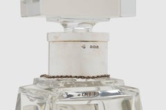 Art Deco Crystal and Sterling Silver Decanter