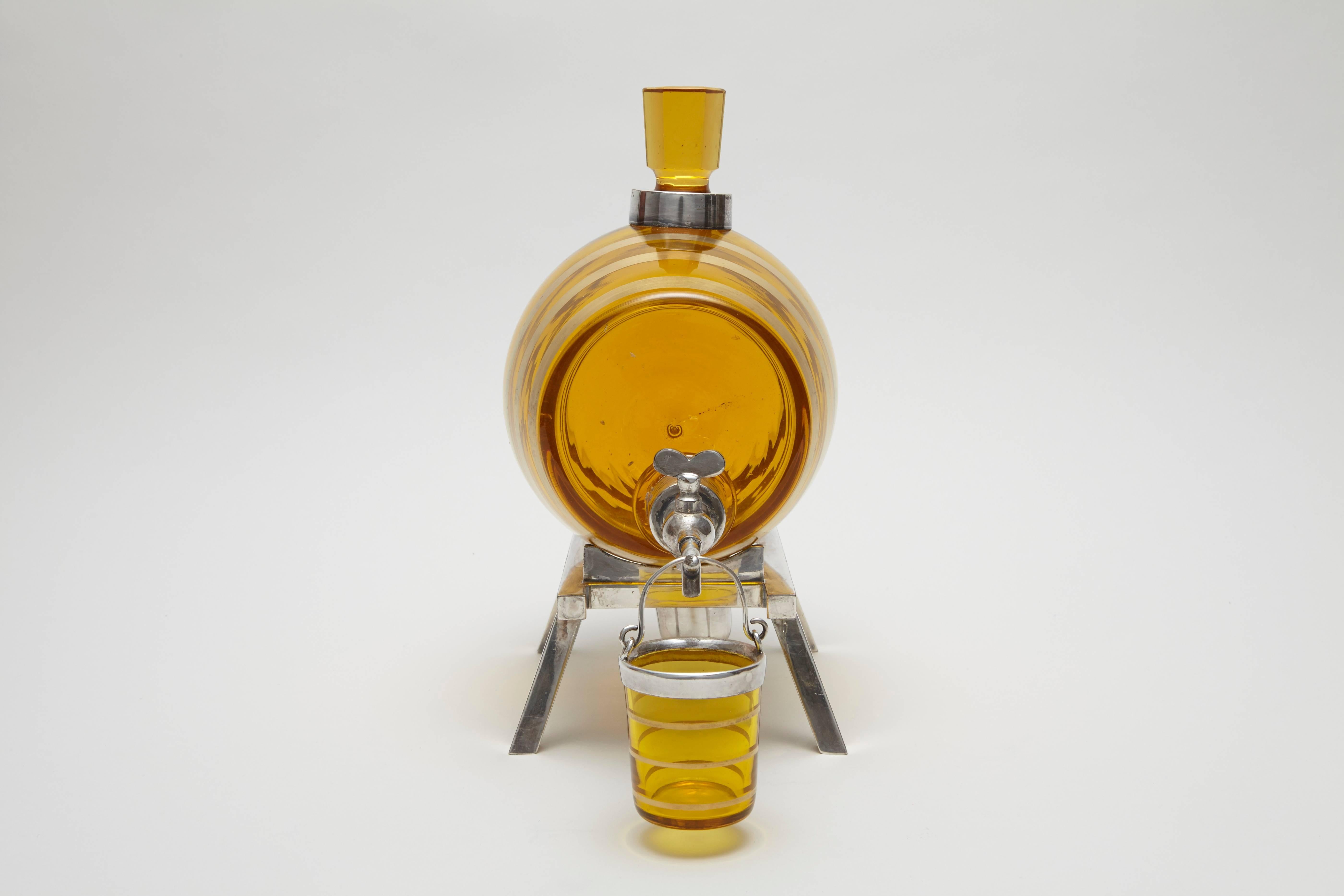 Art Deco Asprey Whisky Barrel