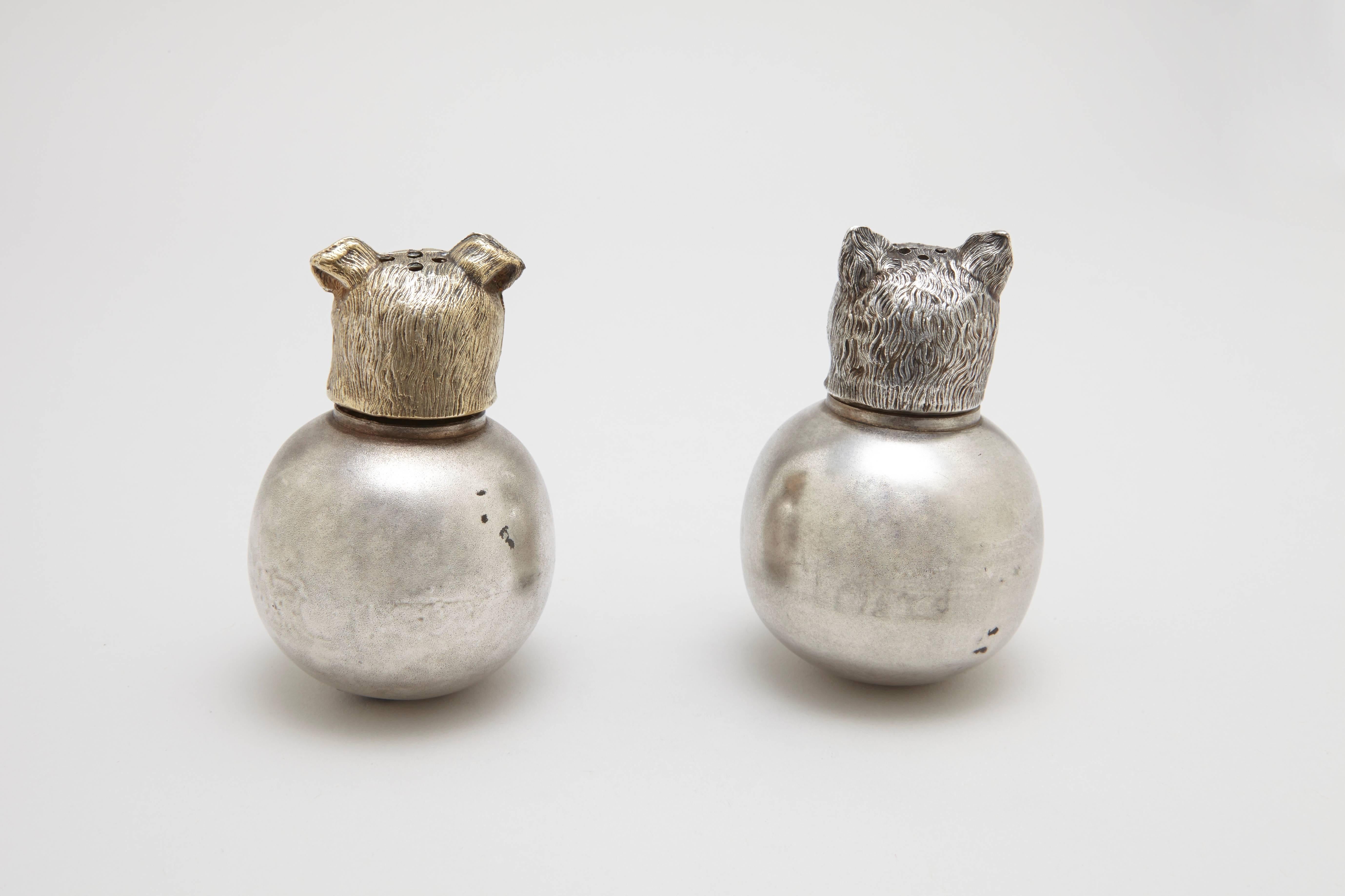American Cat and Dog Salt and Pepper Shakers