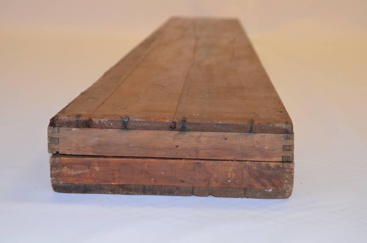 Industrial Wood and Steel Wallpaper Table For Sale at 1stdibs