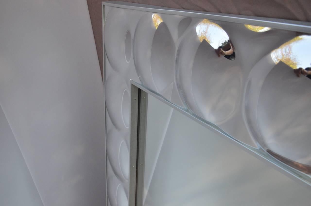 Mid-Century Modern 1960s Pop Art Bubble Mirror in the Manner of Verner Panton