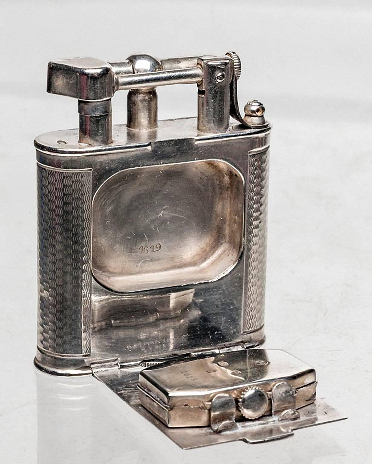 Art Deco Sterling Silver Dunhill Watch Lighter
