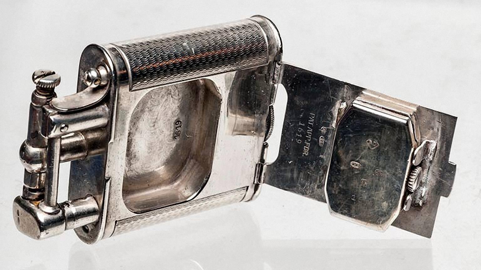 Swiss Sterling Silver Dunhill Watch Lighter