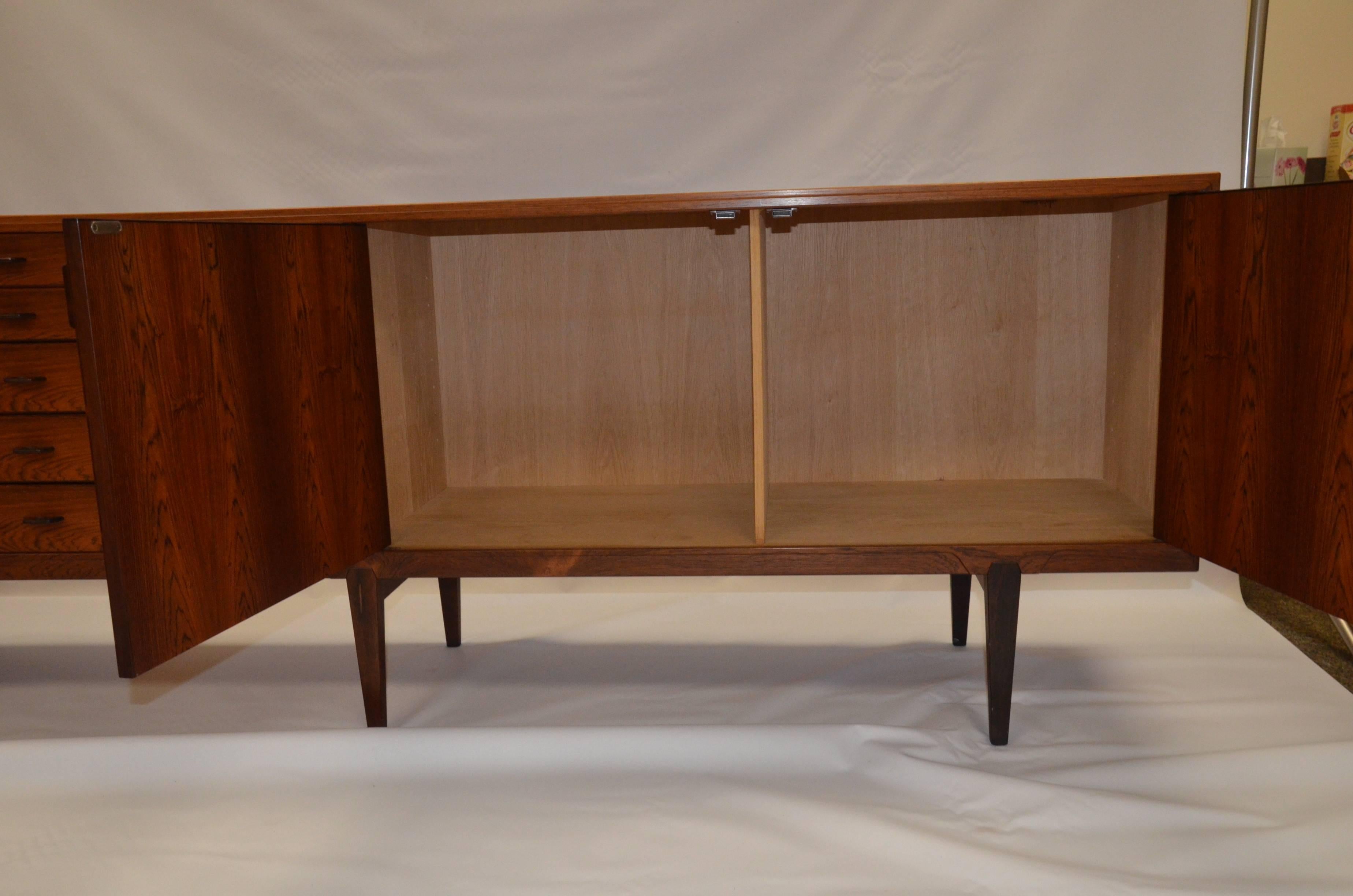 Danish Rosewood Sideboard by Henry Rosengren Hansen for Brande Mobelindustrie For Sale