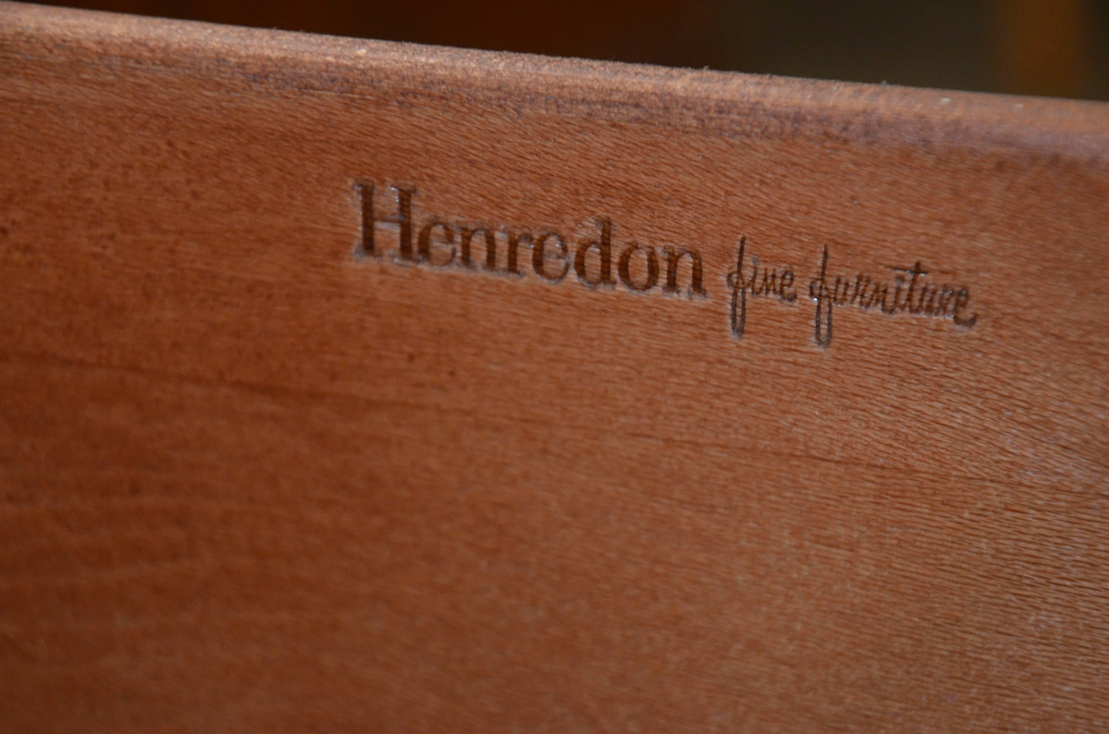 Late 20th Century Pair of Campaign Nightstands in Walnut and Brass by Henredon