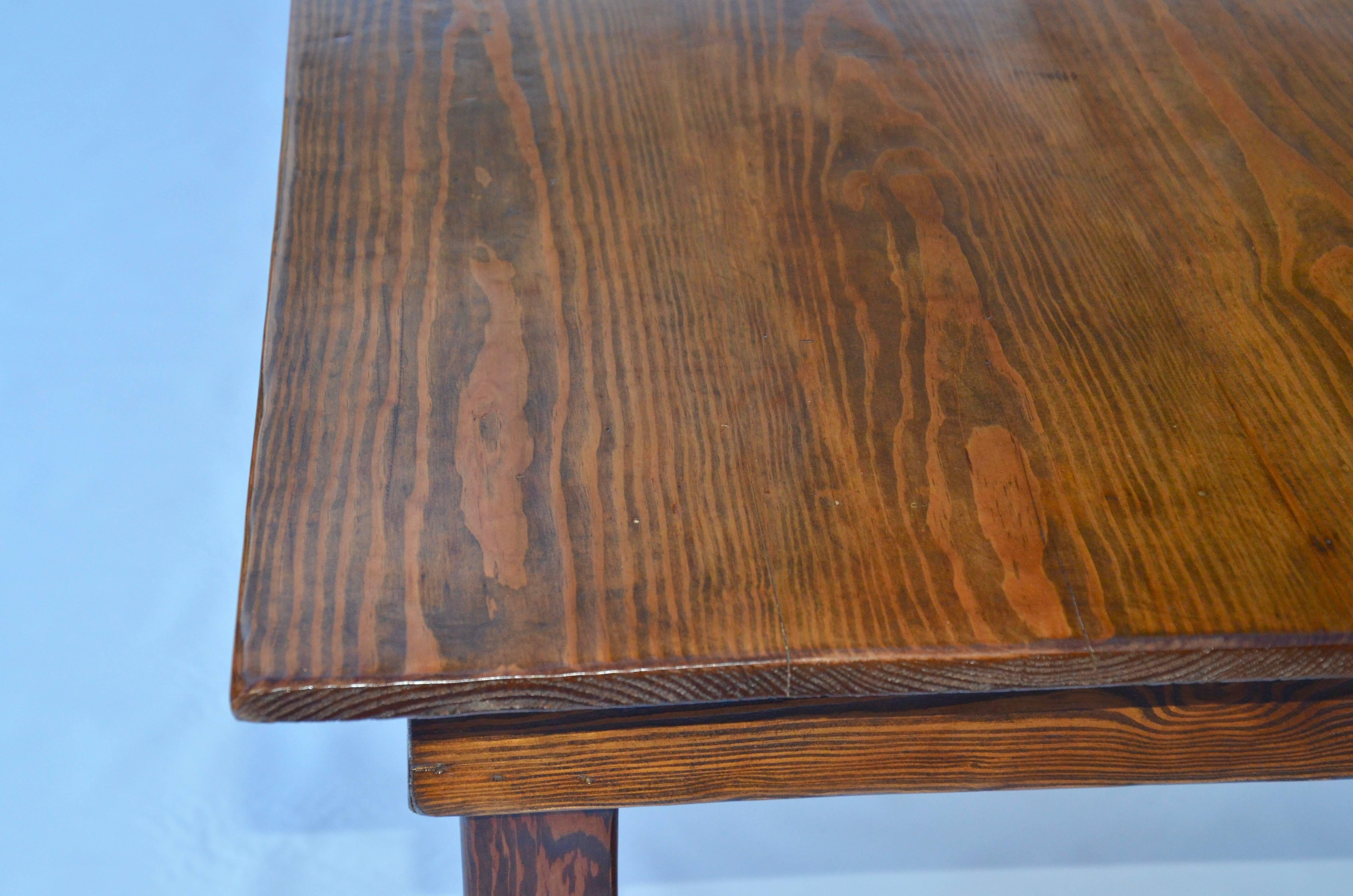 Mid-20th Century Pair of Matching Pine Wood Farmhouse Dining Tables