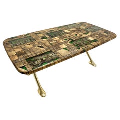 Jungle & Moss & Bark Wooden Epoxy Resin Dining Table