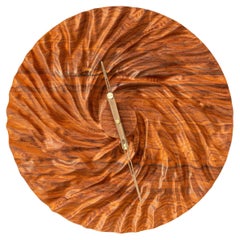 Tulip Design Wooden Wall Clock - Wood Wall Design Accessory