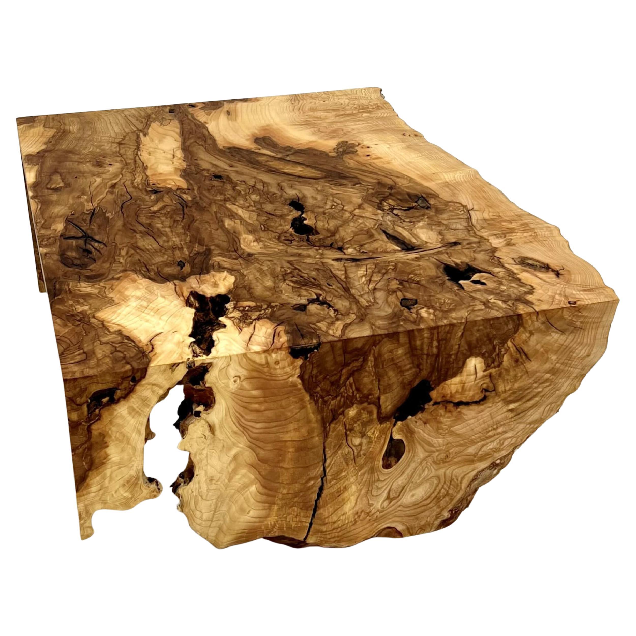 Table basse Waterfall Wood - Ancient Ashwood Live Edge Coffee Table