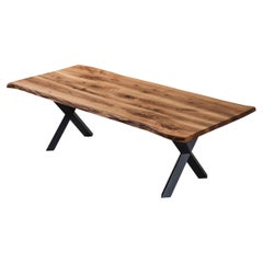 Custom Order Dining Table - Handmade Solid Wood Table - Kitchen Walnut Table