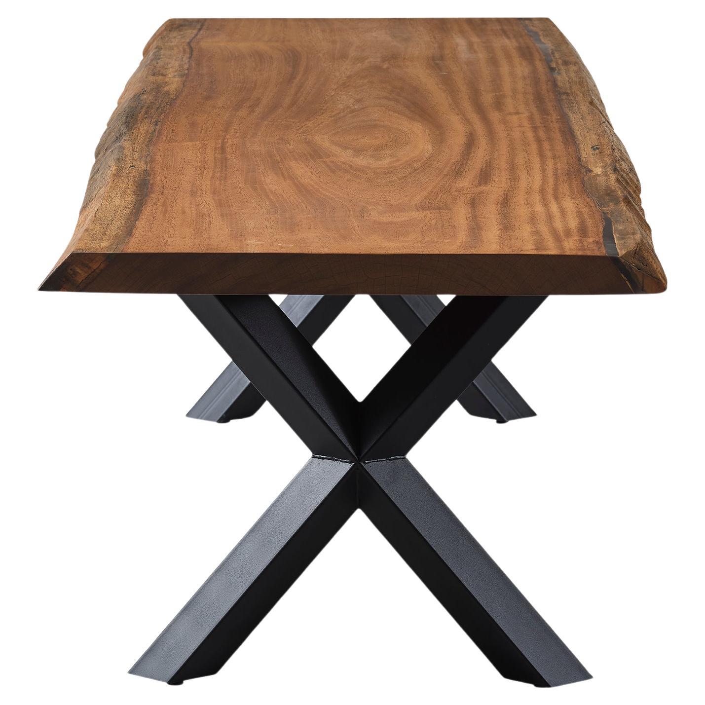 Solid Wood Dining Table - Custom Made Natural Wooden Dining Room Table For Sale
