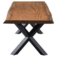 Solid Wood Dining Table - Custom Made Natural Wooden Dining Room Table