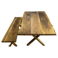 Nussbaum Wood Live Edge Tisch - Esstisch Massivholz - Individueller Esstisch