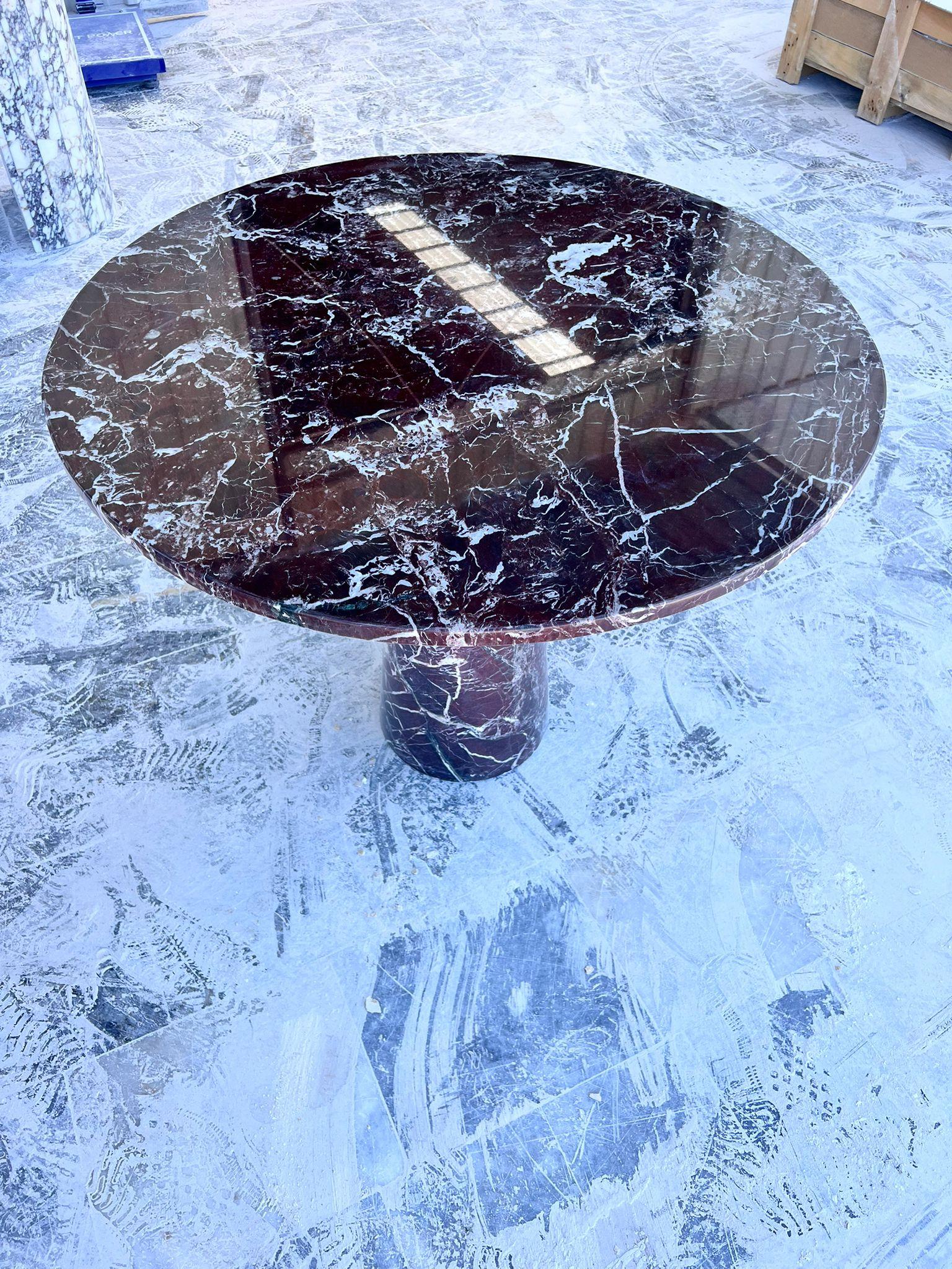 ROSSO LEVANTO MARBLE DINING TABLE

Type of Material: Rosso Levanto
Dimensions: 36 Inches (91 cm)
Leg Model: Rosso Levanto MARBLE
Customizable: Available!
Production Time: 2-3 Weeks
Shipping Cost: Free!
Package Method: Wooden Pallet

We customize all