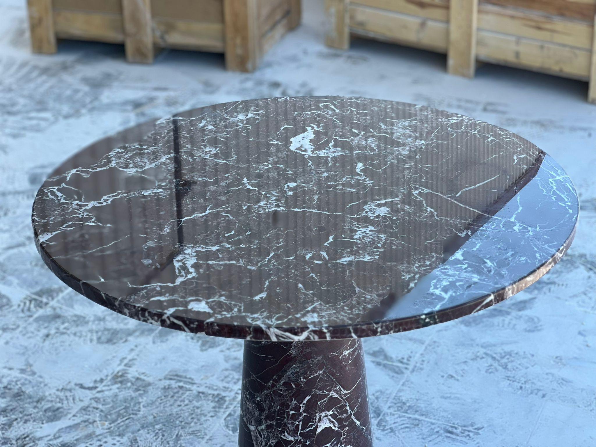 Modern Rosso Levanto Marble Dining Table - Handmade Italy Marble Table In New Condition For Sale In İnegöl, TR