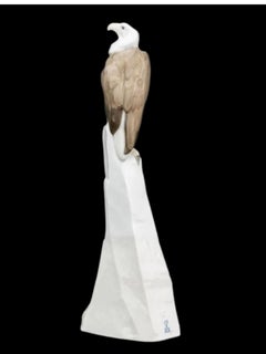 Meissen Porcelain, monumental Bald Eagle by Otto Eduard Voigt, Pfeiffer period
