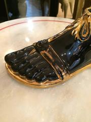Fornasetti Gold and Black Gladiator Foot Sculpture