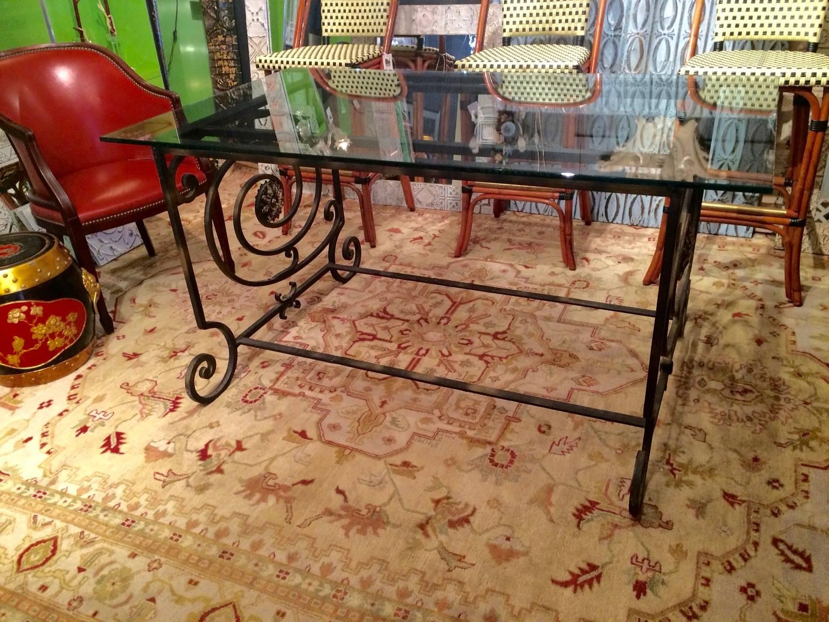 19th Century One of a Kind Vintage New Orleans Iron Dining Table