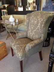 Paar Regal Flügelstühle im Bundesstil