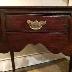 Charming Antique Queen Anne Oak Lowboy