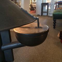 Handsome Zinc and Brass Table Lamp