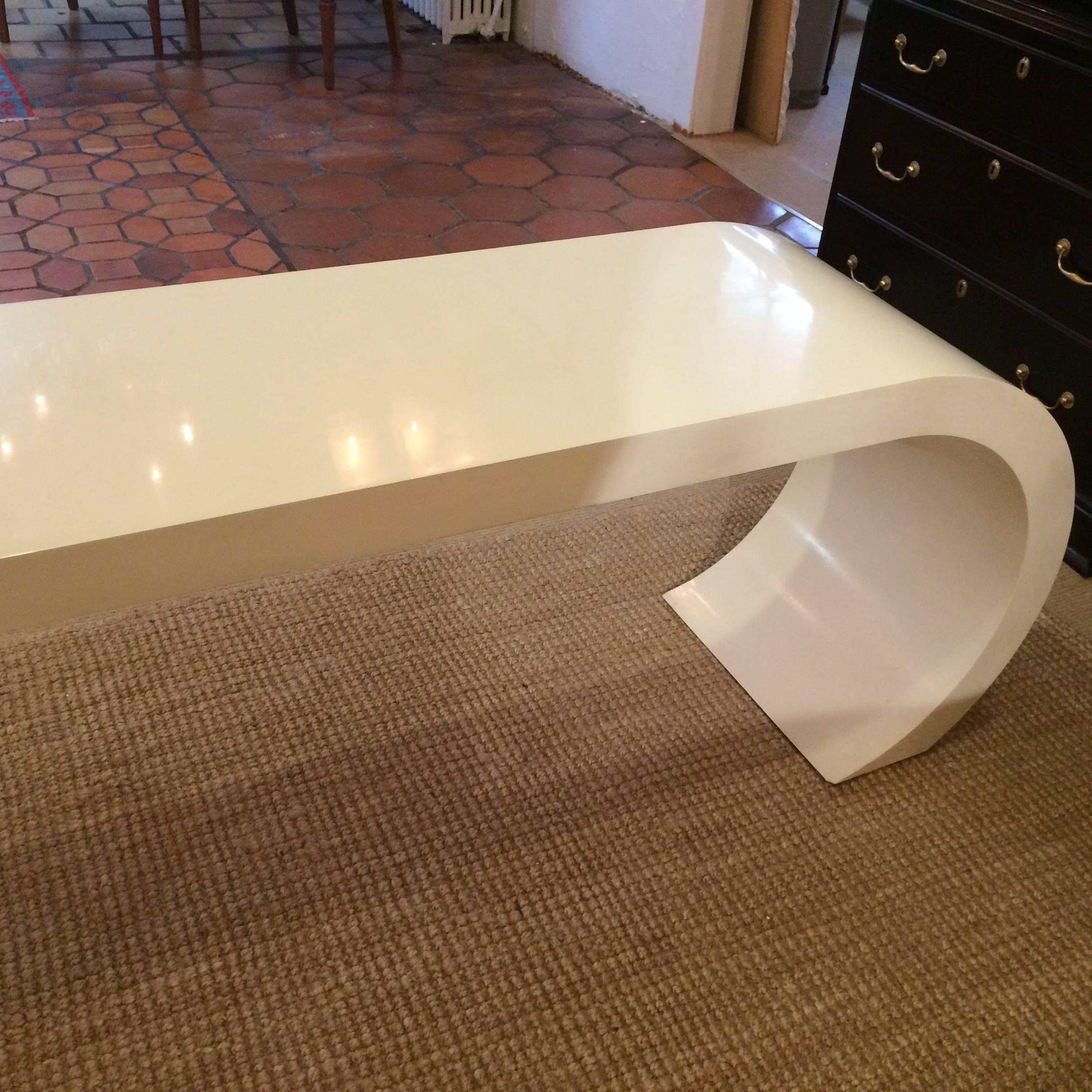lacquer waterfall table