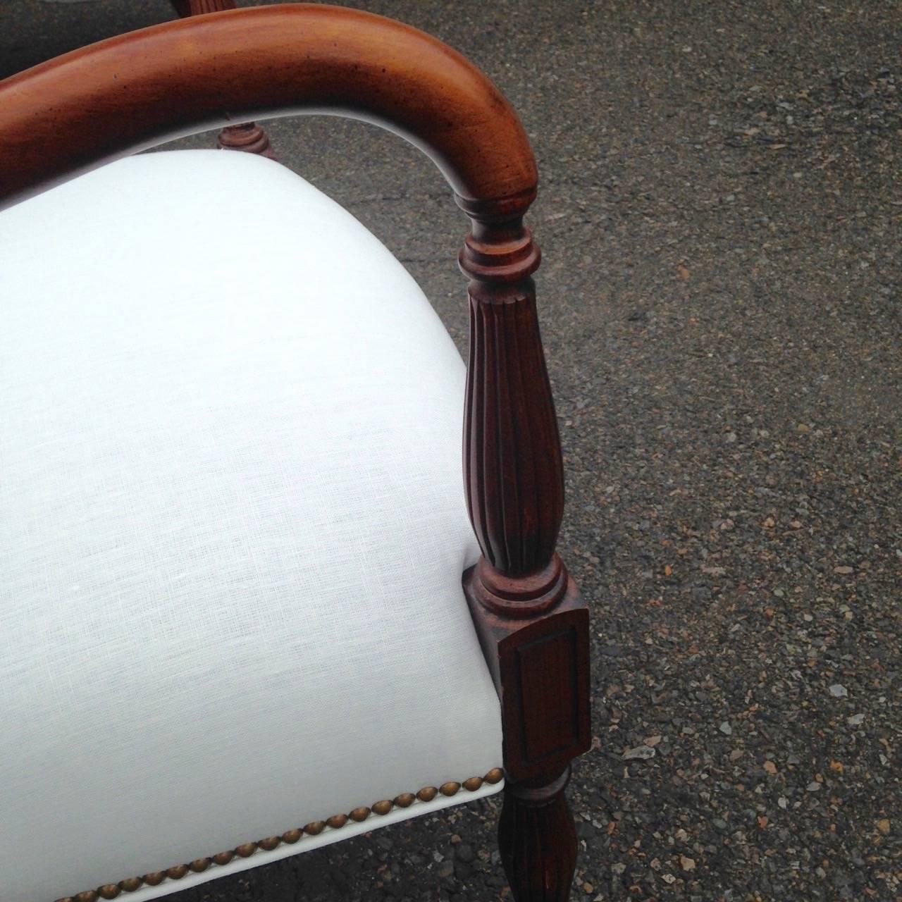 Mid-20th Century Classy Pair of Federal Style Armchairs