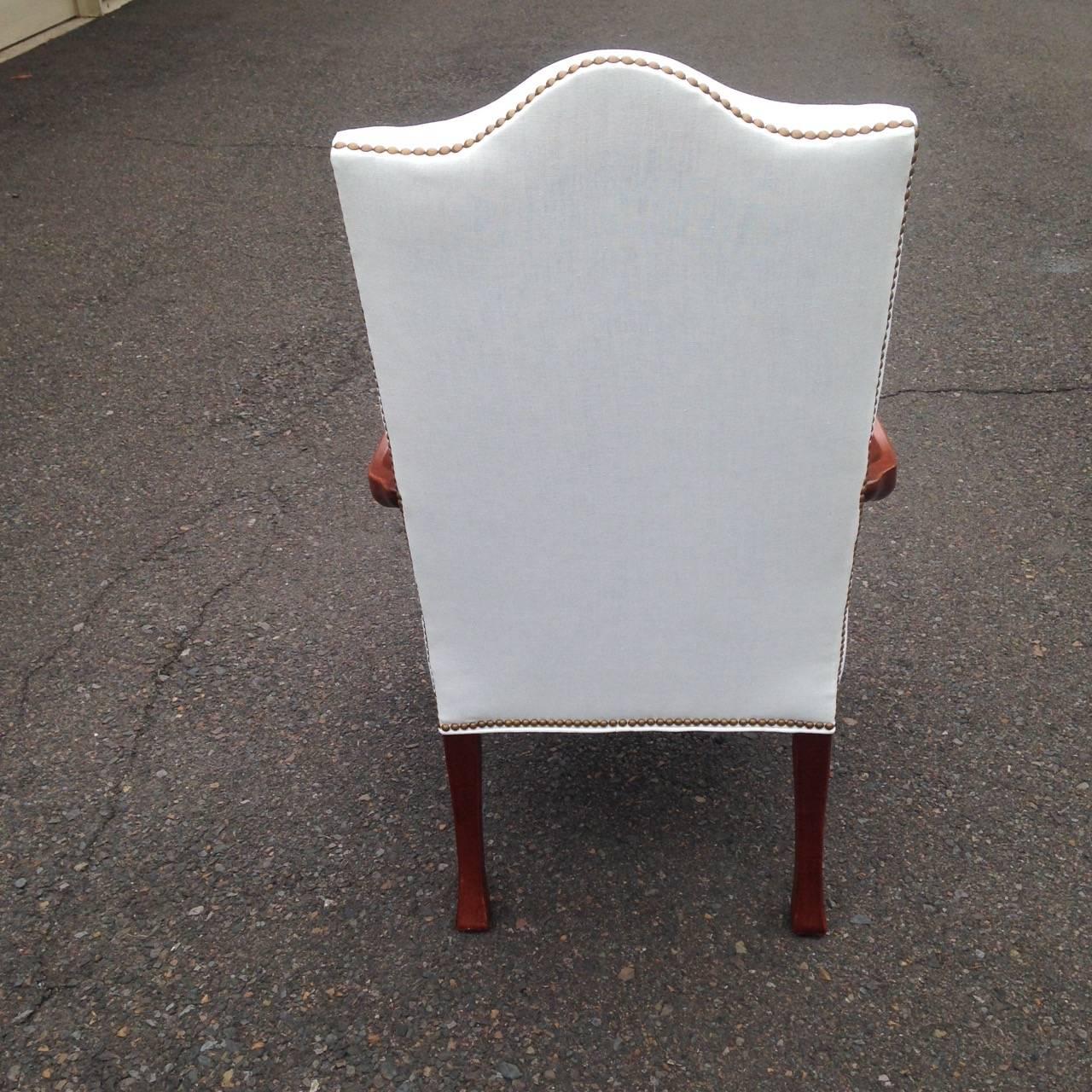 American Classy Pair of Federal Style Armchairs
