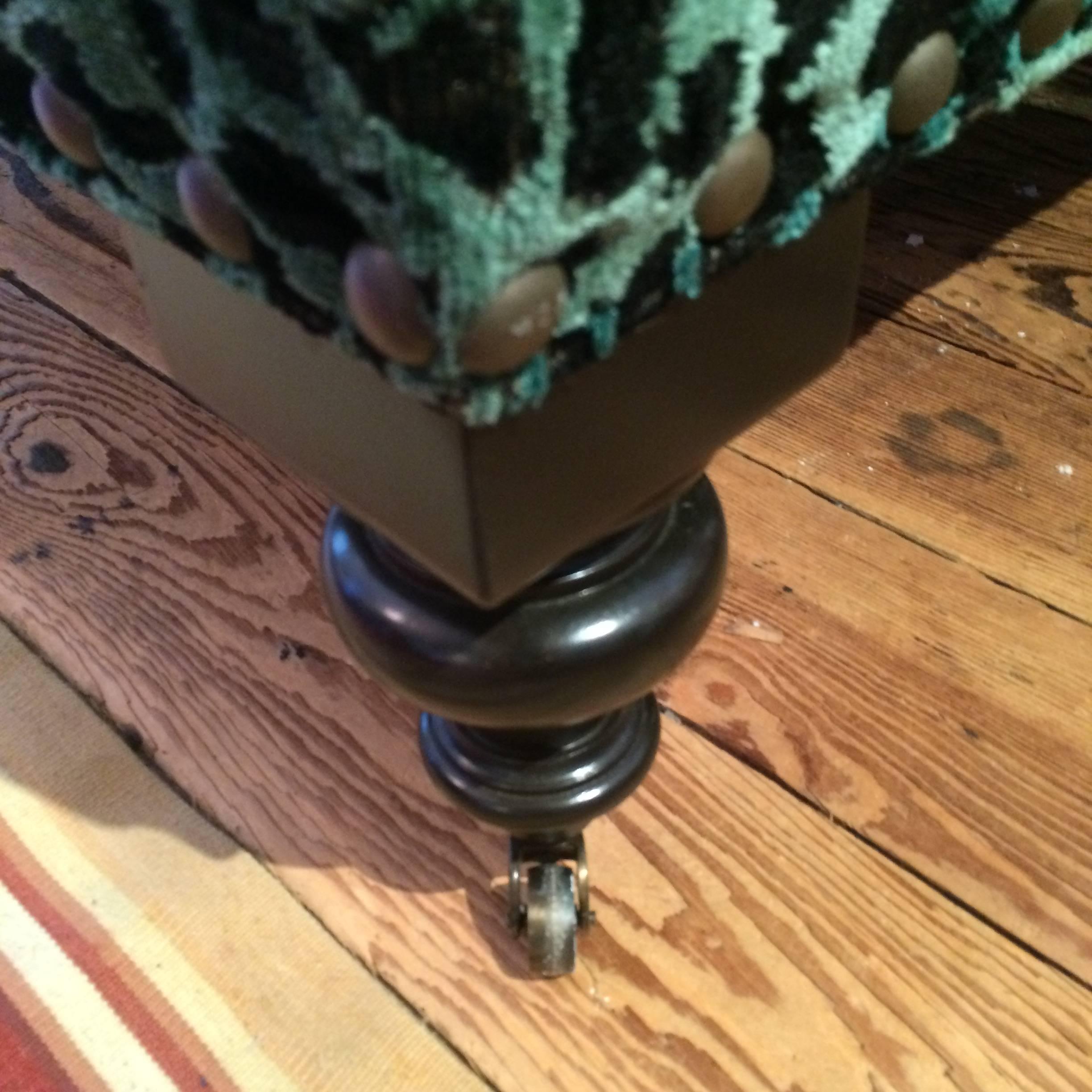 Fabulous Upholstered Animal Print Back to Back Chair In Excellent Condition In Hopewell, NJ