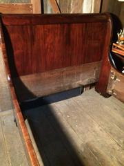 Gorgeous Antique Empire Mahogany Sleigh Bed