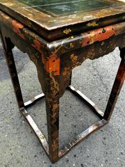 Black, Red and Gold Chinese Laquered Side Table