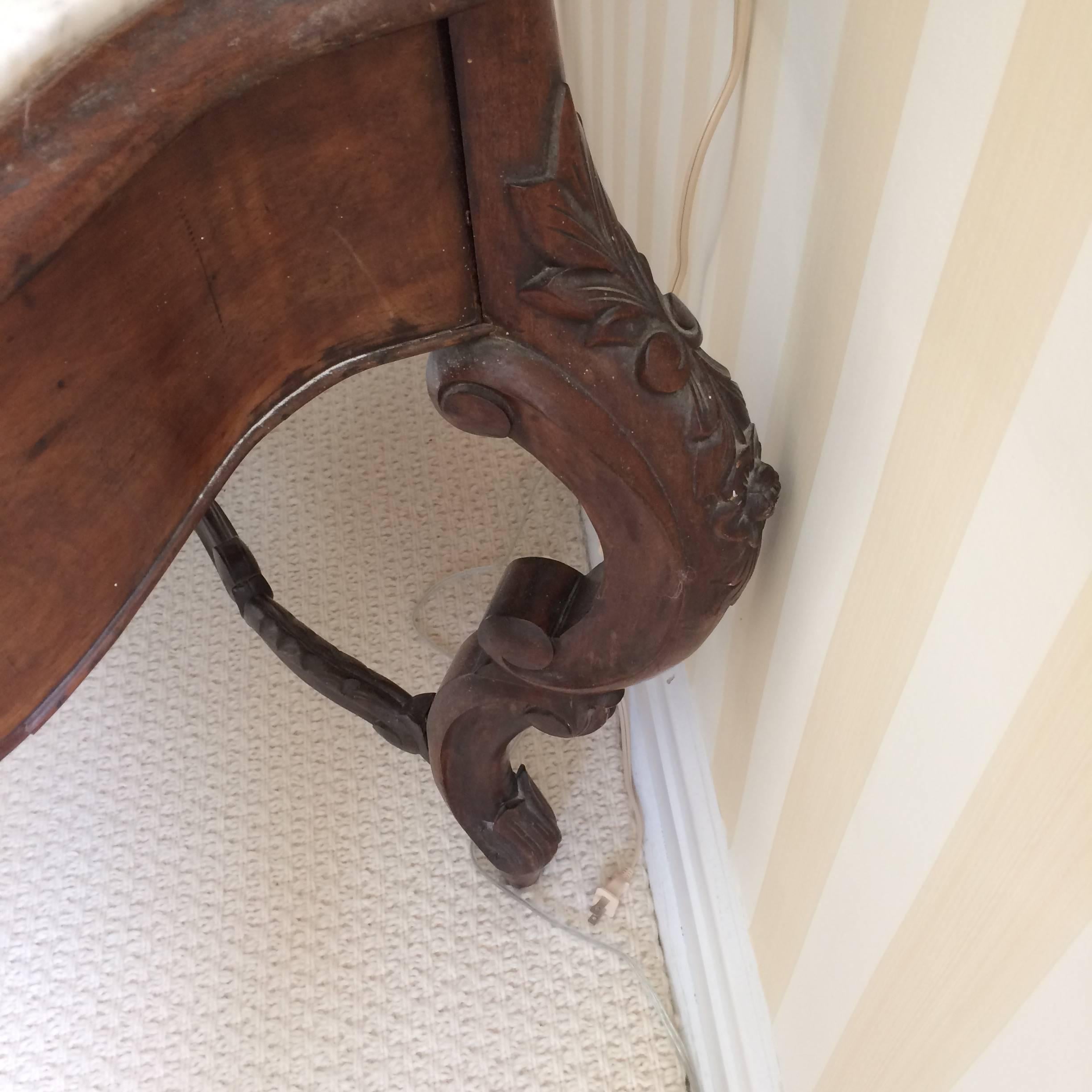 Marble Antique Victorian Center Table