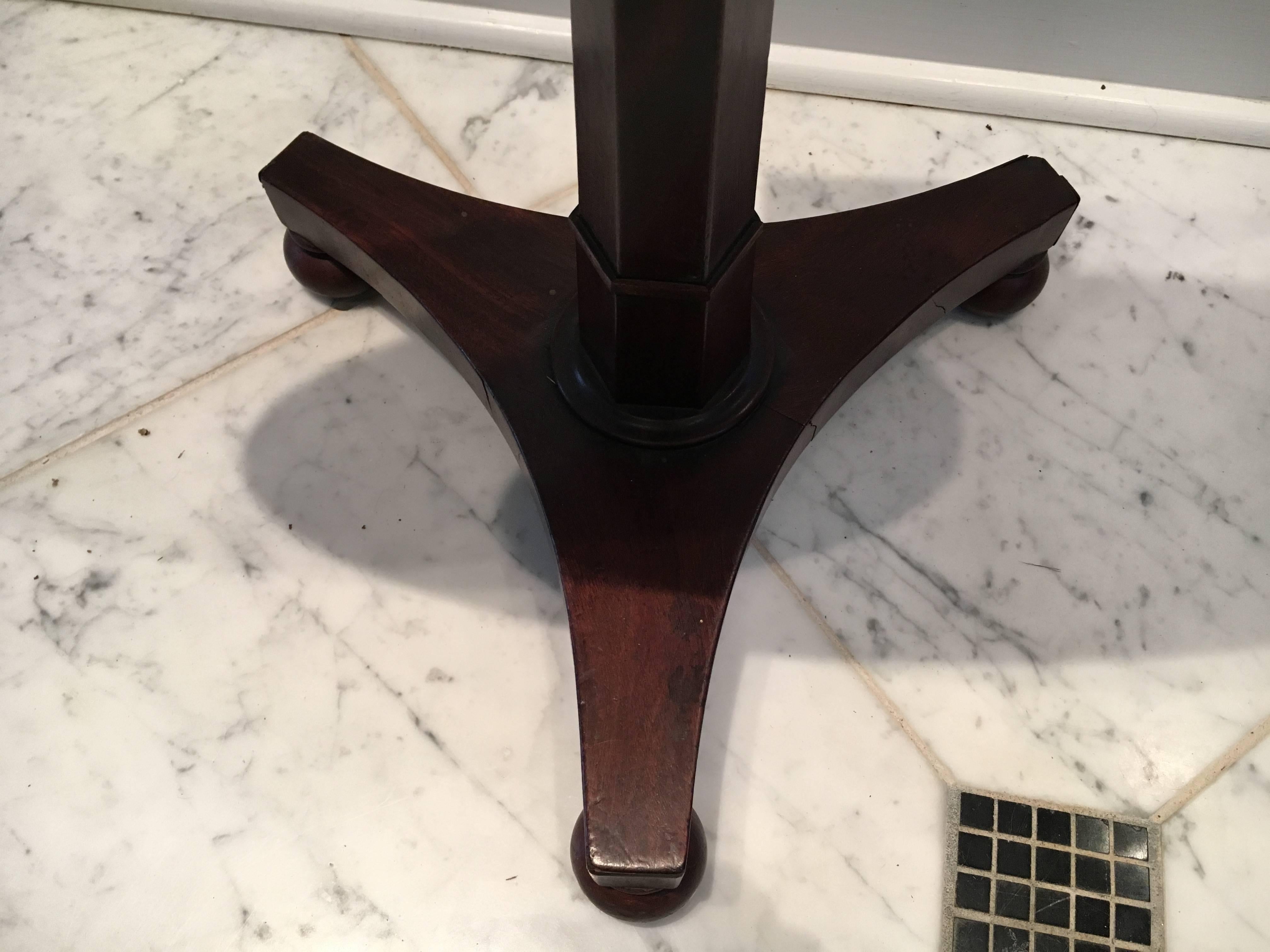round flip top table