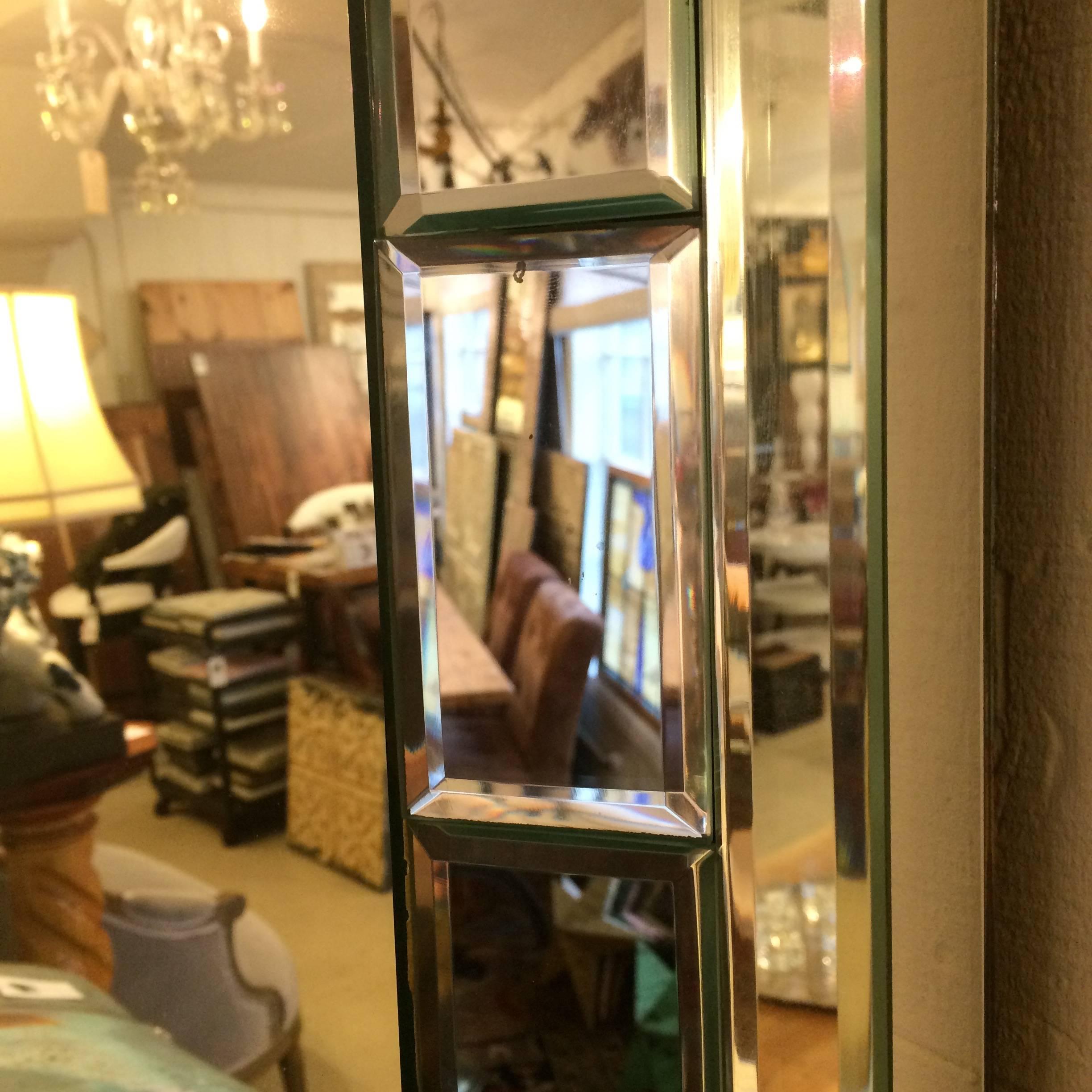 Monumental Mid-Century Modern Mirror In Good Condition In Hopewell, NJ