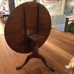 Wonderful Antique Flip Top Round Dining Table
