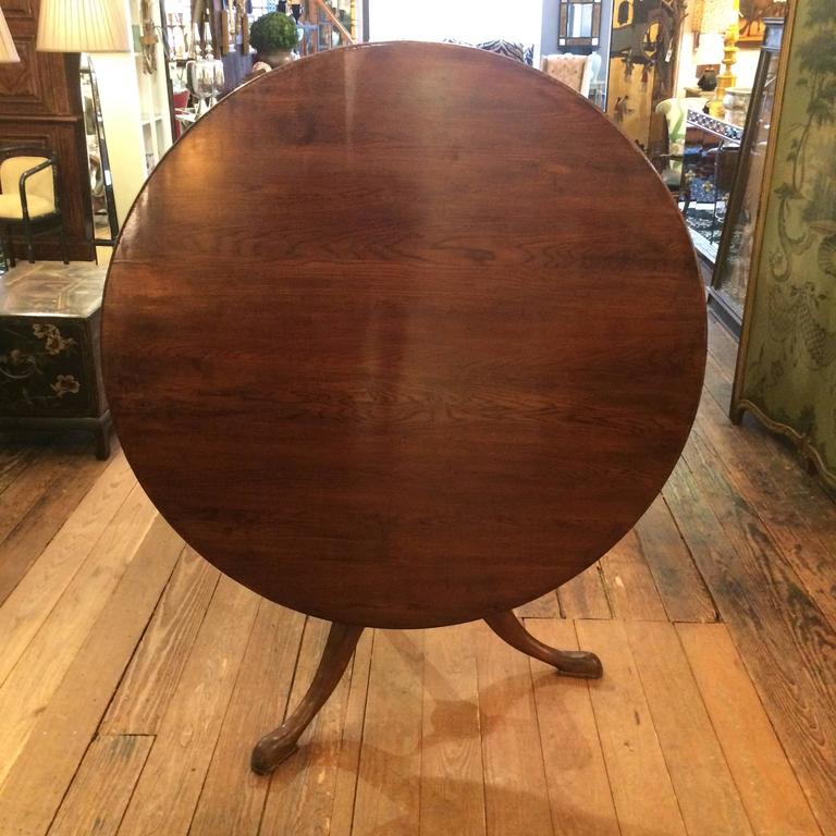 Wonderful Antique Flip Top Round Dining Table at 1stDibs