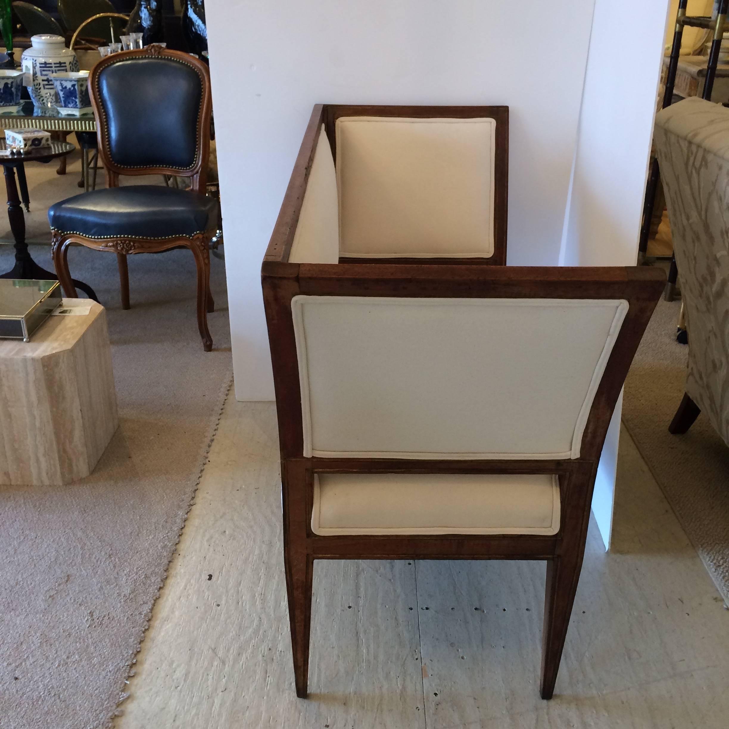 19th Century Ultra Chic French Directoire Settee Loveseat Bench