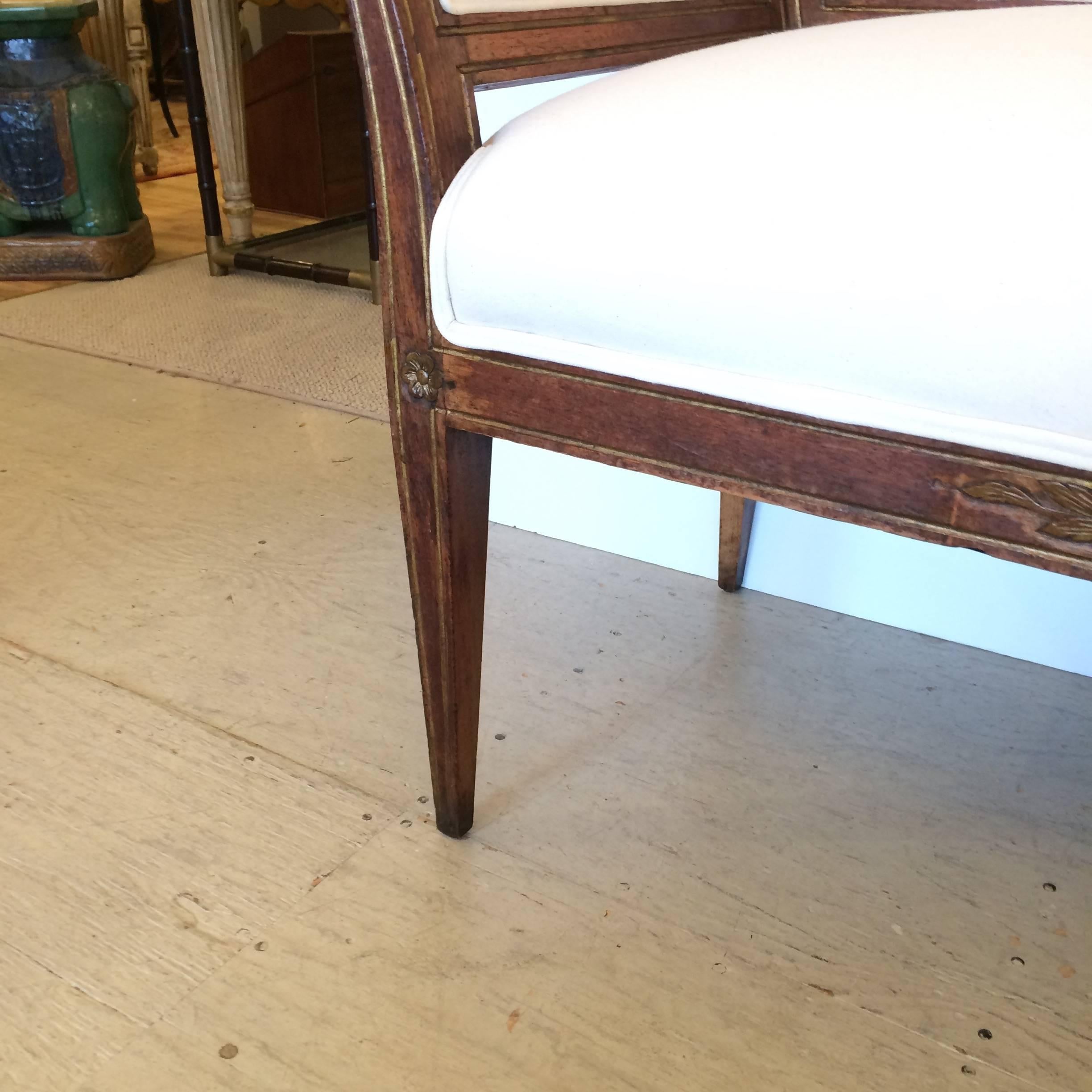 Ultra Chic French Directoire Settee Loveseat Bench 3