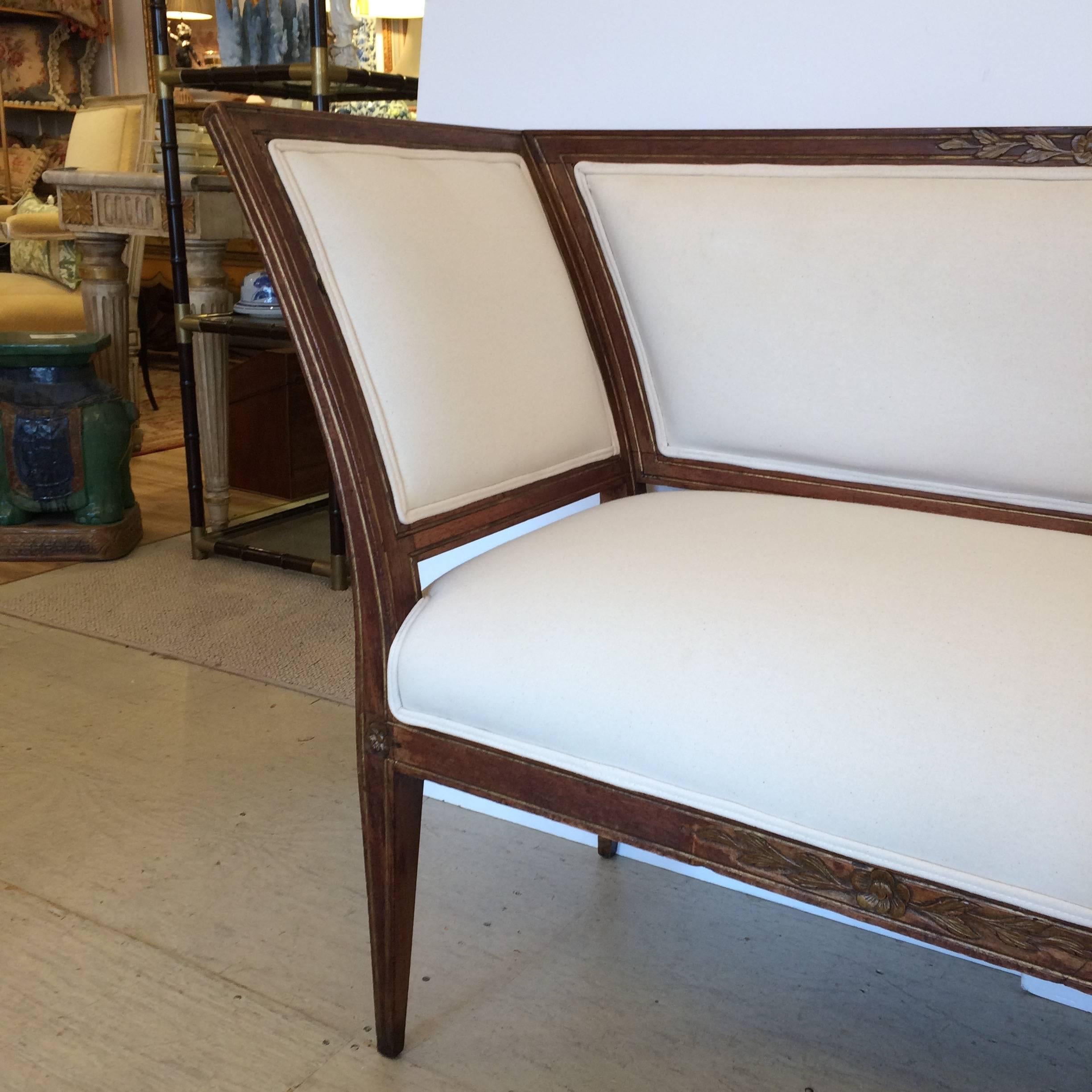 Ultra Chic French Directoire Settee Loveseat Bench 4
