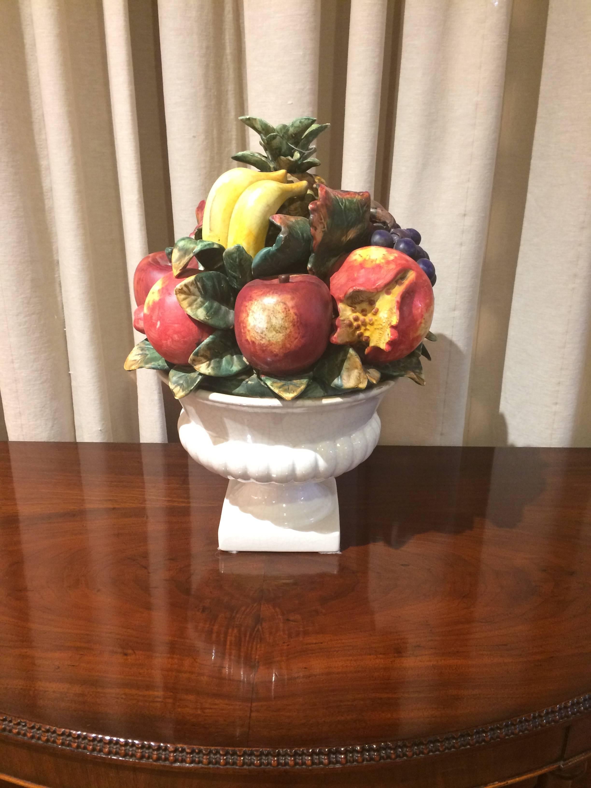 ceramic fruit basket for centerpiece