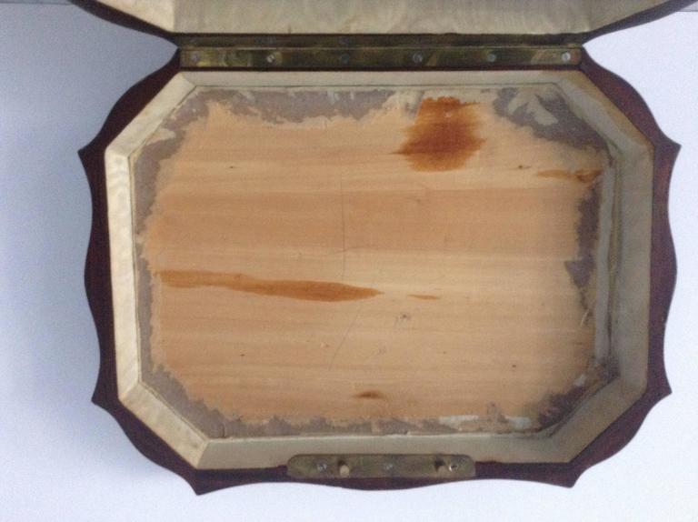 Splendid French Marquetry Jewelry Box For Sale 4