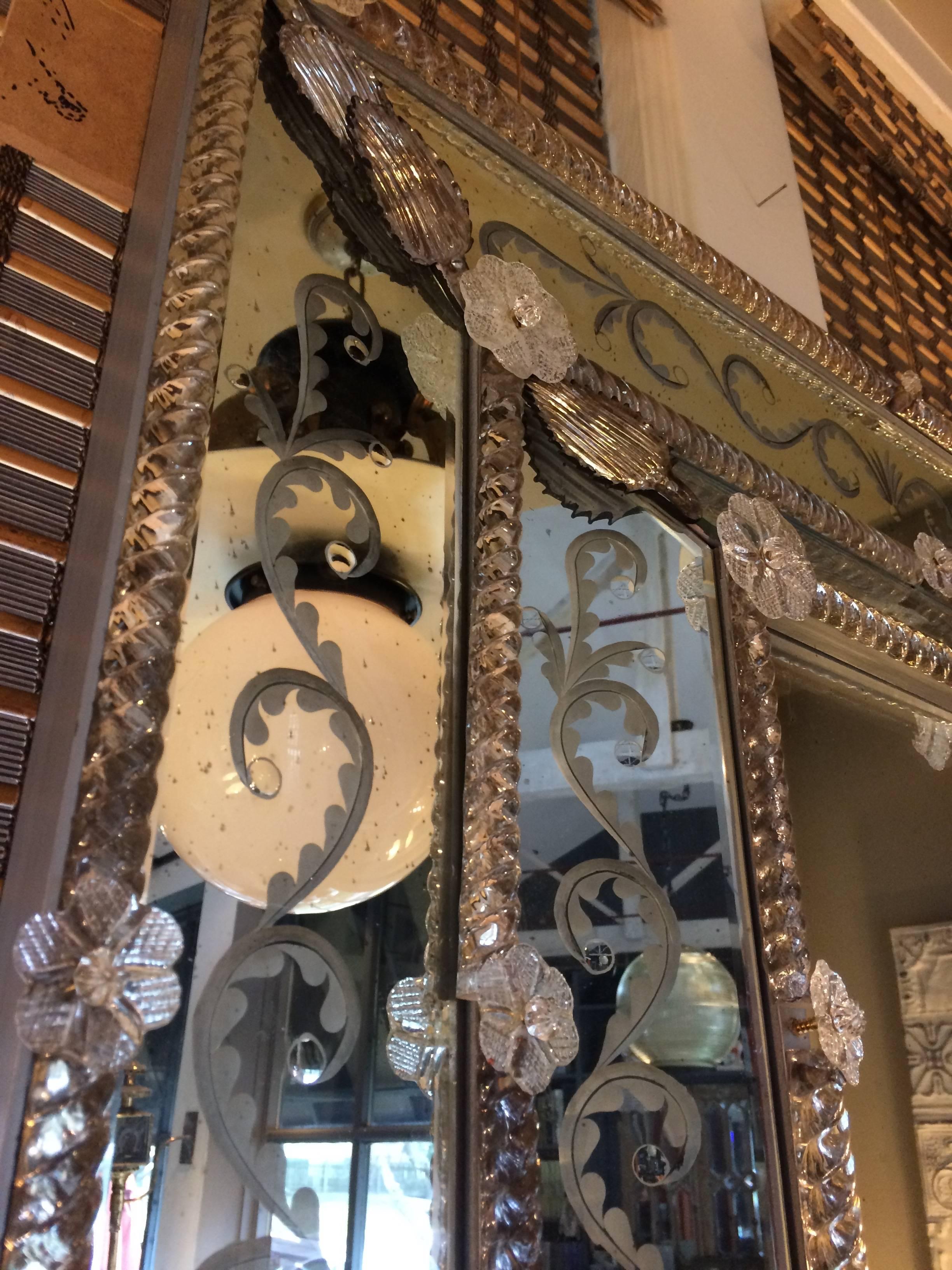 Italian Magnificent Super Fancy Venetian Mirror