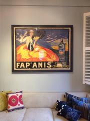 Impressionnant poster français vintage encadré et audacieux