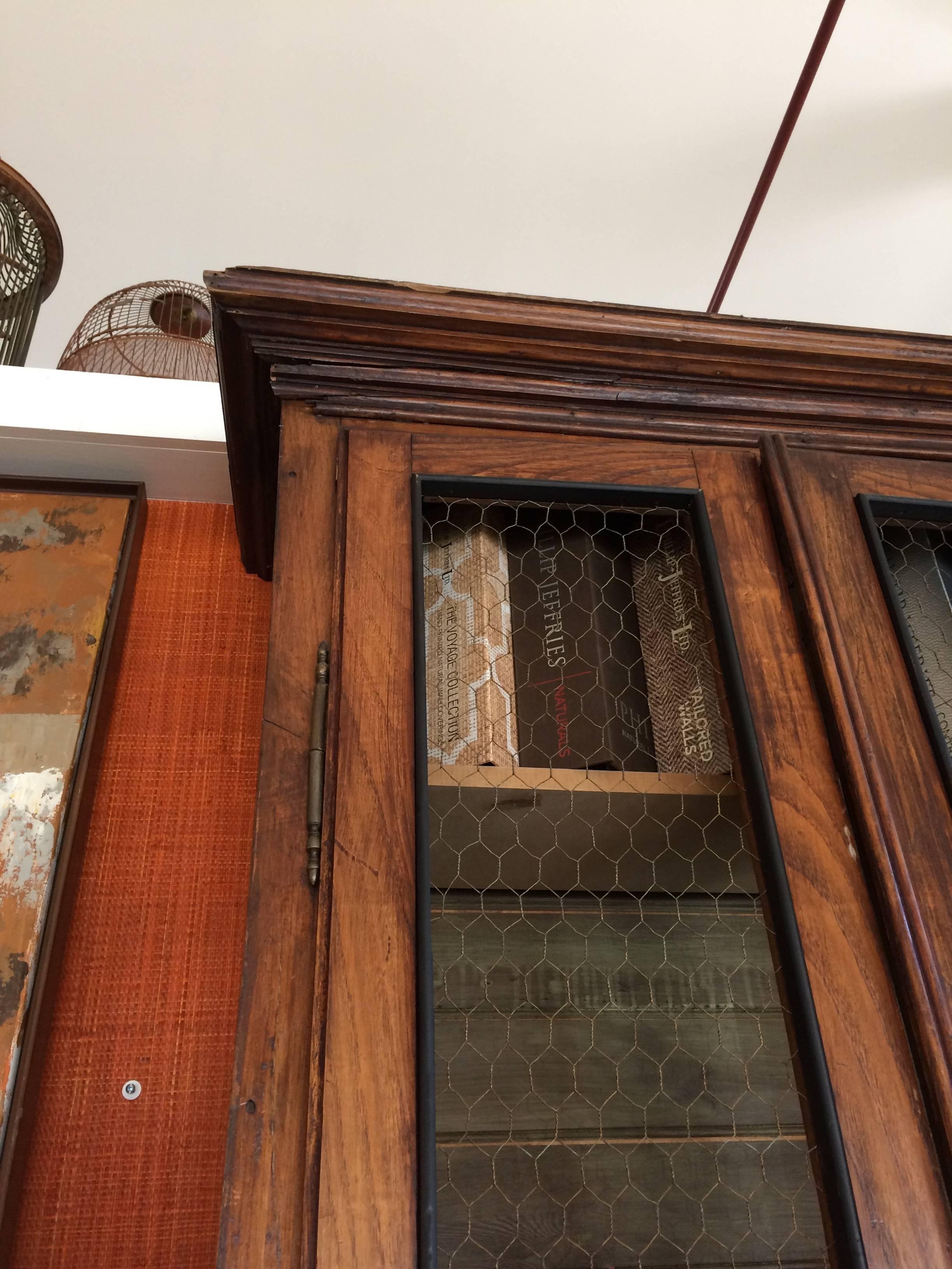19th Century Fantastic Tall Mahogany Antique Bookcase Cabinet