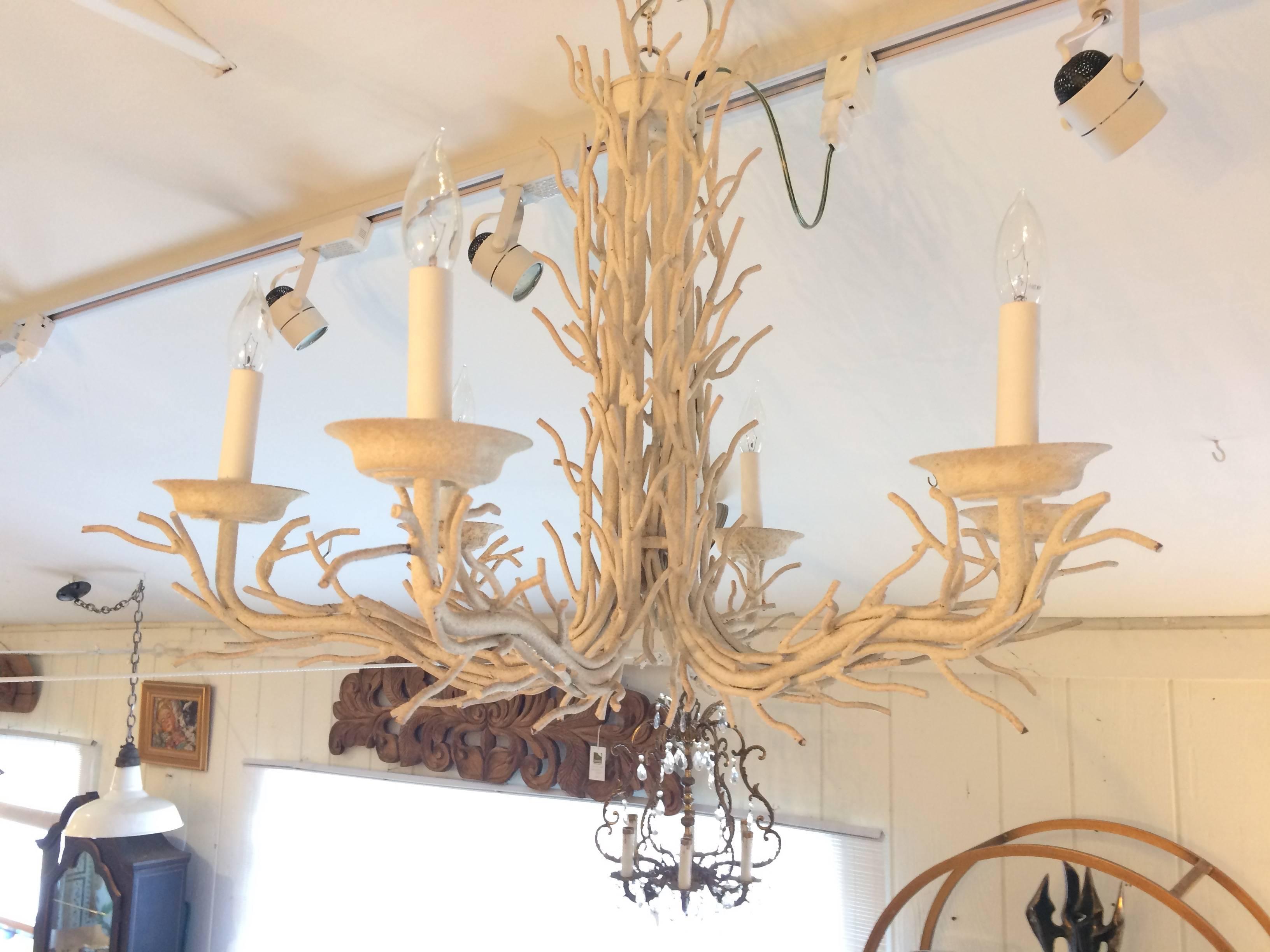 white branch chandelier