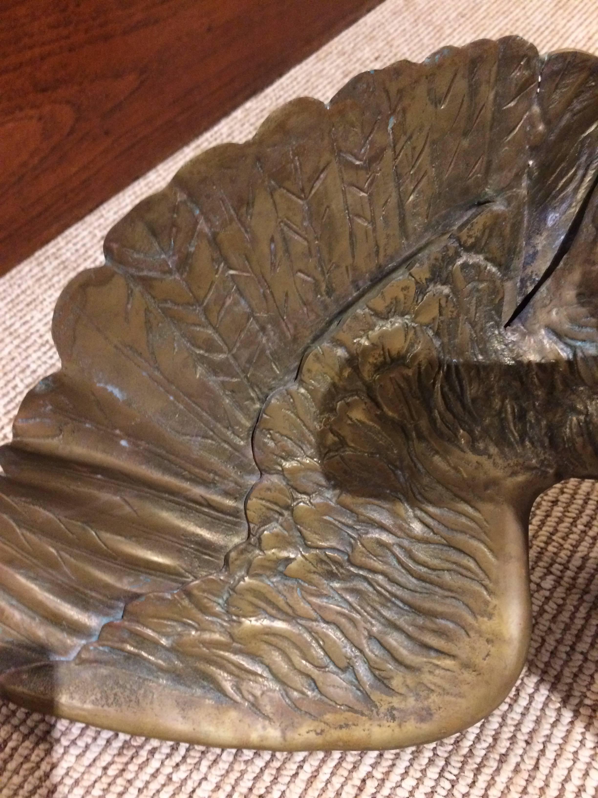 Impressive Brass Sculpture of a Powerful Eagle 2